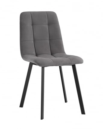 Стул Oliver Square велюр Темно-серый_0